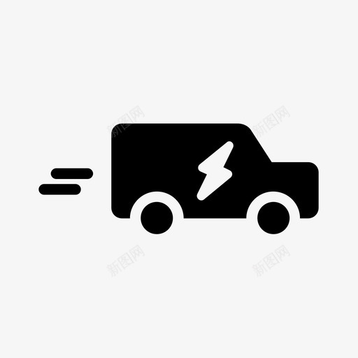 电动汽车电动面包车汽车图标svg_新图网 https://ixintu.com 汽车 电动汽车 电动面包车