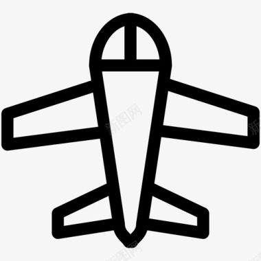 飞机飞行运输概要图标图标