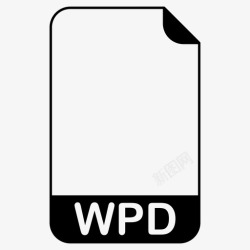 WPD文件格式wpd文件文件扩展名文件格式图标高清图片