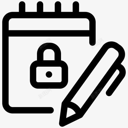 私人笔记机密安全线第一卷图标svg_新图网 https://ixintu.com 安全线第一卷 机密 私人笔记