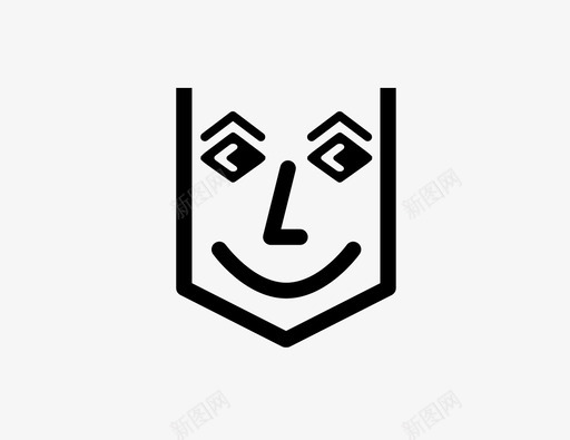 开心的脸情绪表情图标svg_新图网 https://ixintu.com 开心的脸 快乐 情绪 表情