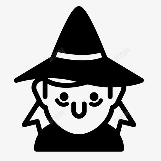 女巫万圣节魔法图标svg_新图网 https://ixintu.com 万圣节 女巫 女巫帽 巫师 魔法