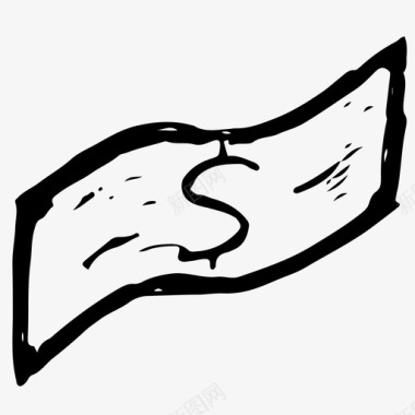 美元钞票生意图标图标