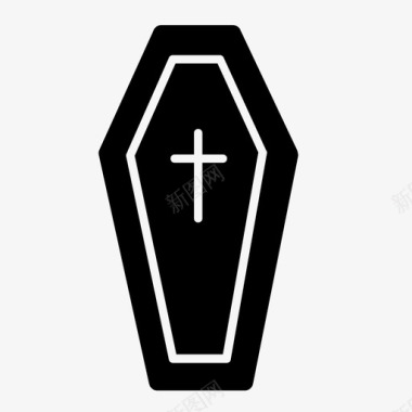 棺材死亡坟墓图标图标
