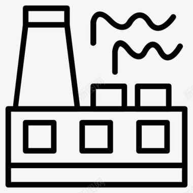 发电厂企业工厂图标图标