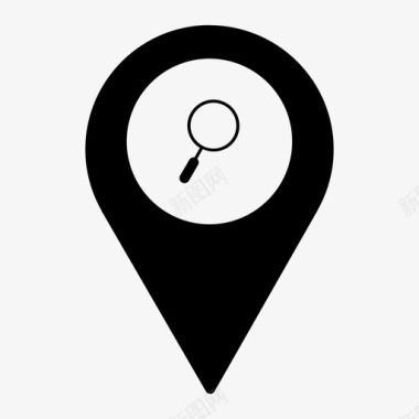 搜索位置地图pin图标图标