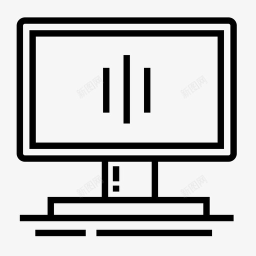 采购产品计算机计算机显示器计算机屏幕图标svg_新图网 https://ixintu.com 办公设备 监视器 硬件 计算机屏幕 计算机显示器 采购产品计算机