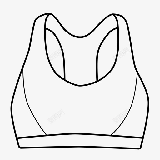 胸罩运动胸罩内衣图标svg_新图网 https://ixintu.com 内衣 胸罩 运动胸罩