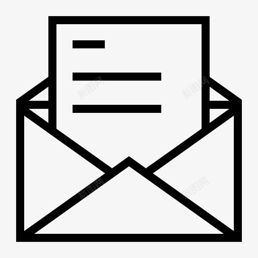 阅读信息信封信件图标svg_新图网 https://ixintu.com 信件 信封 软件 邮件 阅读信息