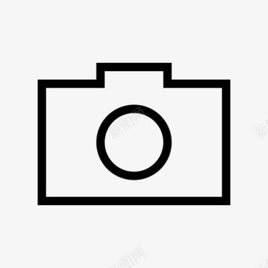 相机照片接口元件薄图标图标