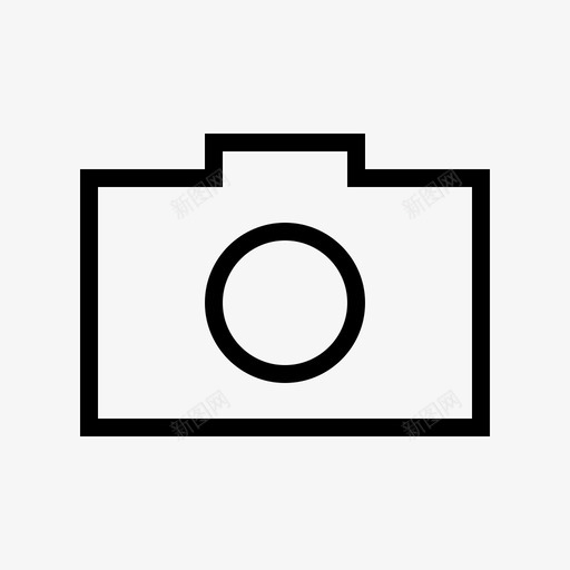 相机照片接口元件薄图标svg_新图网 https://ixintu.com 接口元件薄 照片 相机