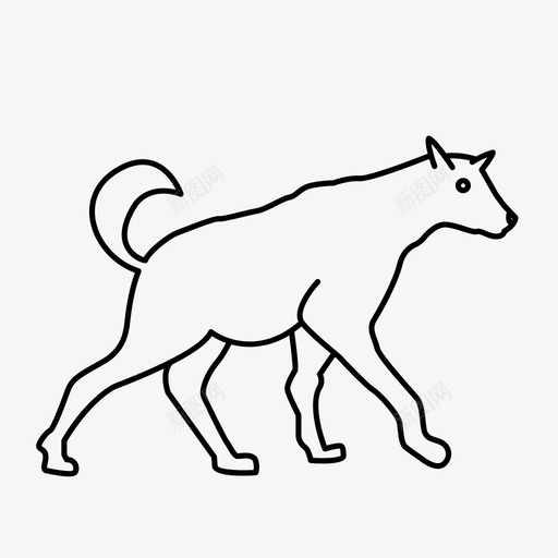 鬣狗狗哺乳动物图标svg_新图网 https://ixintu.com 哺乳动物 狗 野生动物 鬣狗