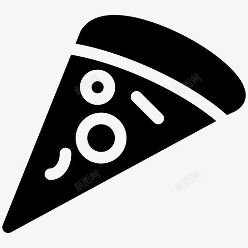披萨食物填充图标svg_新图网 https://ixintu.com 披萨 食物填充