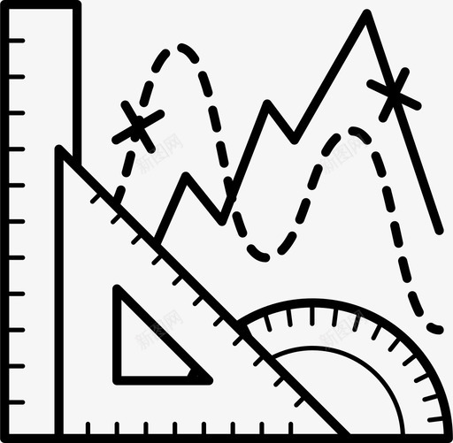 几何数学测量图标svg_新图网 https://ixintu.com 几何 学校 数学 测量