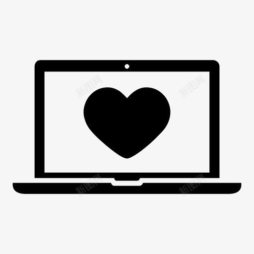 笔记本电脑喜欢爱图标svg_新图网 https://ixintu.com 喜欢 爱 笔记本电脑 笔记本电脑功能