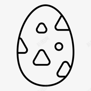 复活节吃蛋图标图标