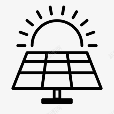 太阳能电池板太阳能电池图标图标