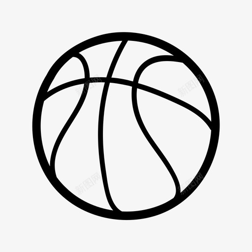篮球涂鸦手绘图标svg_新图网 https://ixintu.com 体育 手绘 教育涂鸦 涂鸦 篮球