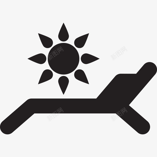 链和太阳夏天和假期图标svg_新图网 https://ixintu.com 夏天和假期 链和太阳