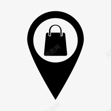 购物袋别针位置购物袋图标图标