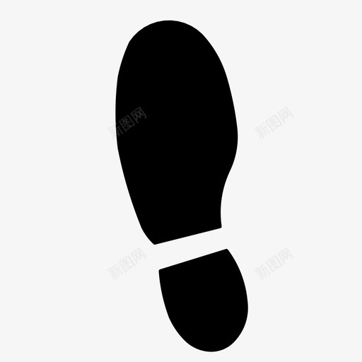 鞋印脚脚印图标svg_新图网 https://ixintu.com 信号 脚 脚印 走路 鞋印