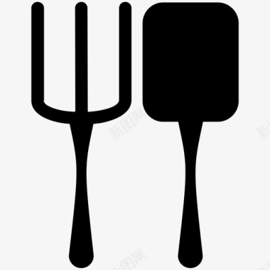 采购产品餐具叉子厨房用具图标图标