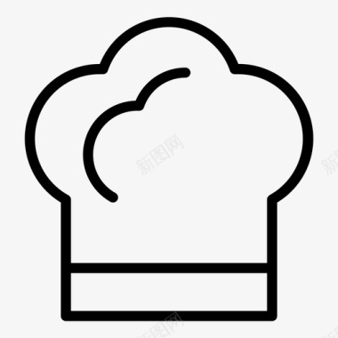厨师面包师烹饪图标图标