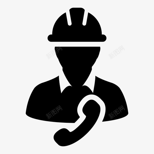建筑工人企业员工图标svg_新图网 https://ixintu.com 个人 企业 员工 建筑工人 建筑工人图标业务向量样式10 服务 电话