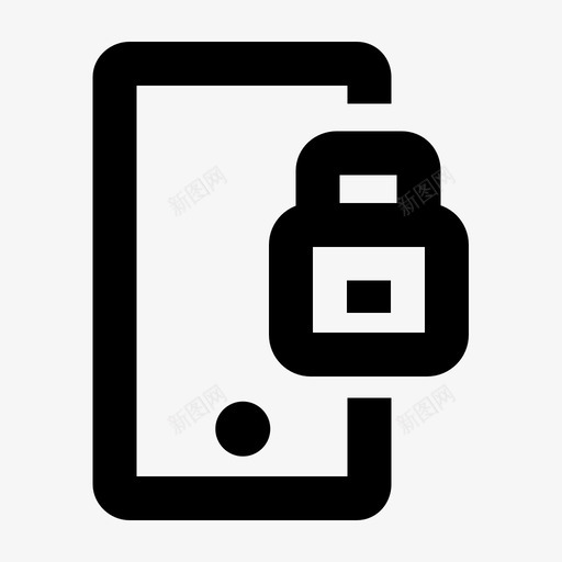 移动锁安全材料图标svg_新图网 https://ixintu.com 安全 材料图标 移动锁