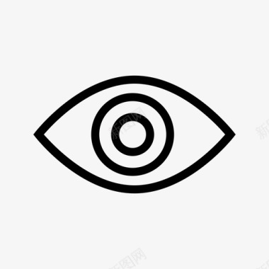 眼睛能见度视力图标图标