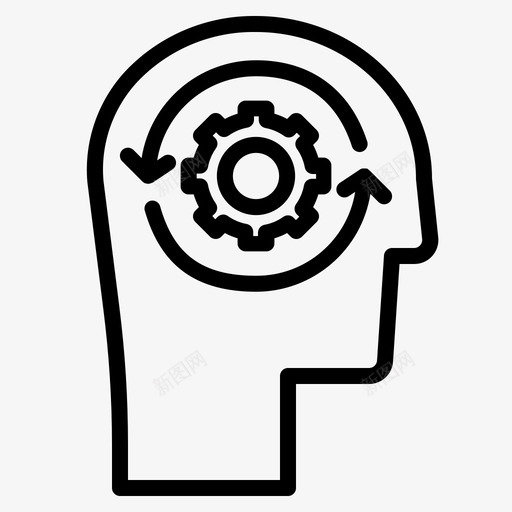 过程大脑创造性图标svg_新图网 https://ixintu.com bu 创造性 创造性过程 大脑 过程