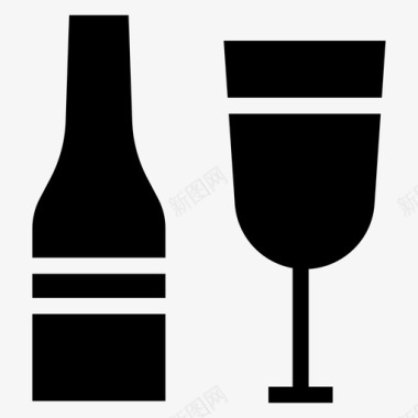 酒瓶子食物图标图标