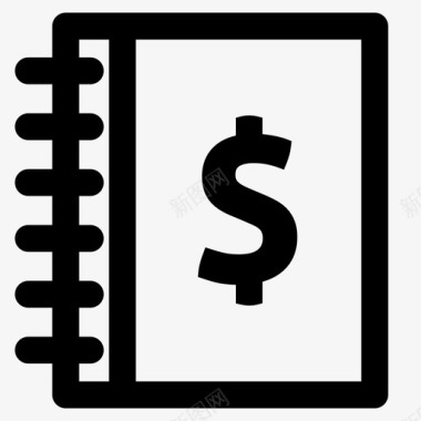 财务报告财务财务账簿图标图标