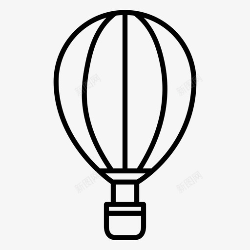 热气球飞行旅行图标svg_新图网 https://ixintu.com 旅行 热气球 飞行