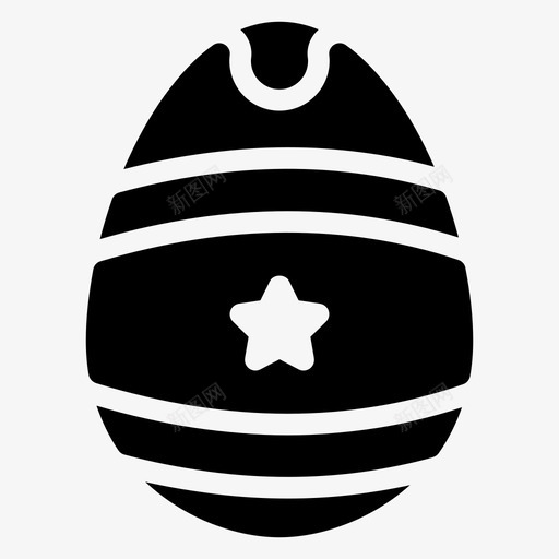 鸡蛋煮熟复活节图标svg_新图网 https://ixintu.com 吃 复活节 复活节标志 煮熟 食物 鸡蛋