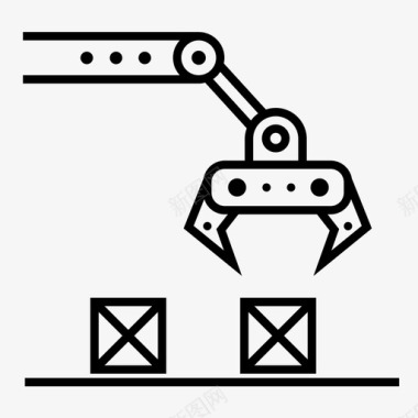机械工业自动化工业机器人图标图标