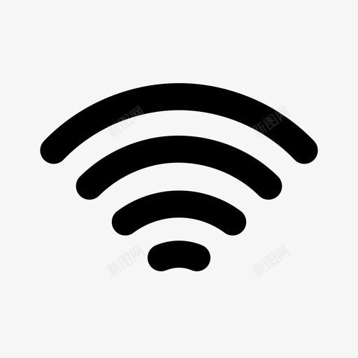 wifi信号信号强度基本标志图标svg_新图网 https://ixintu.com wifi信号 信号强度 基本标志