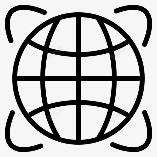 全球国际地理位置图标svg_新图网 https://ixintu.com 业务部门 全球 国际 地理位置