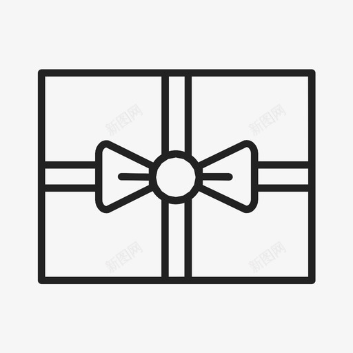 礼物圣诞节礼盒图标svg_新图网 https://ixintu.com 圣诞节 新年 礼物 礼盒