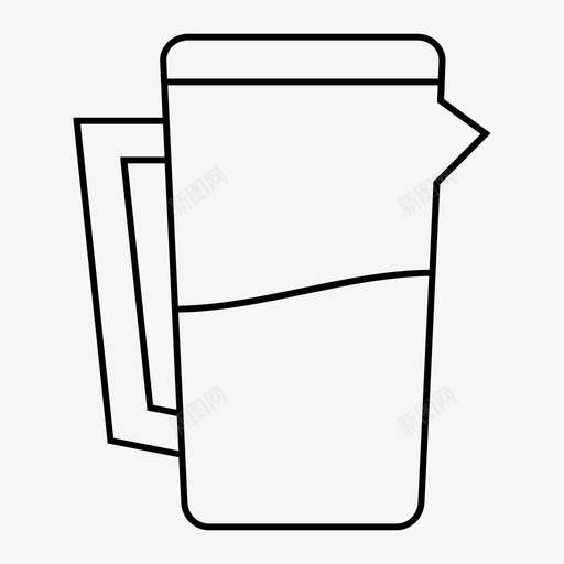 茶壶饮用水水壶图标svg_新图网 https://ixintu.com 倒过来 厨房 水壶 茶壶 饮用水