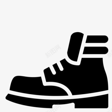 靴子鞋类男式图标图标