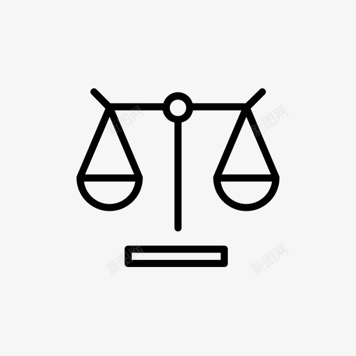 平衡道德公平图标svg_新图网 https://ixintu.com 中等 公平 平衡 规模 道德