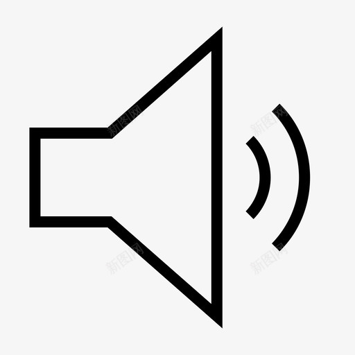 最大声音动作按钮图标svg_新图网 https://ixintu.com 动作 按钮 最大声音 用户界面