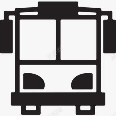 公共汽车乘客公共交通工具图标图标
