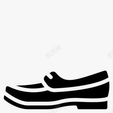 船鞋男式男式服装纯色图标图标