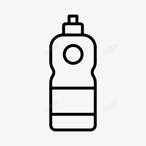 洗涤液瓶子消毒剂图标svg_新图网 https://ixintu.com 洗涤液 洗衣房 消毒剂 瓶子