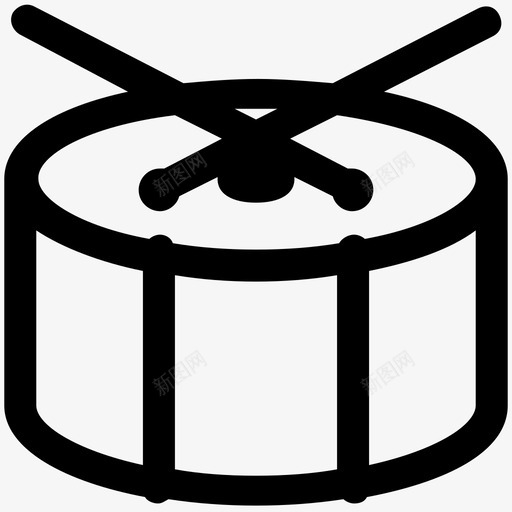 鼓庆典乐器图标svg_新图网 https://ixintu.com 乐器 乐器1 庆典 打击乐器 音乐 音响 鼓