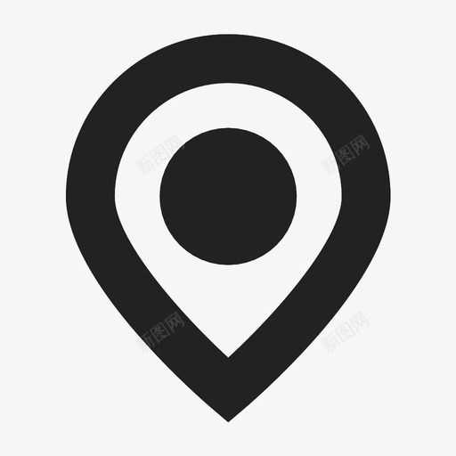 位置定位销地图图标svg_新图网 https://ixintu.com 位置 地图 定位销