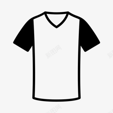 T恤衣服男式图标图标
