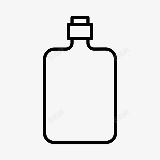 酒瓶饮料空瓶图标svg_新图网 https://ixintu.com 威士忌 空瓶 酒瓶 饮料